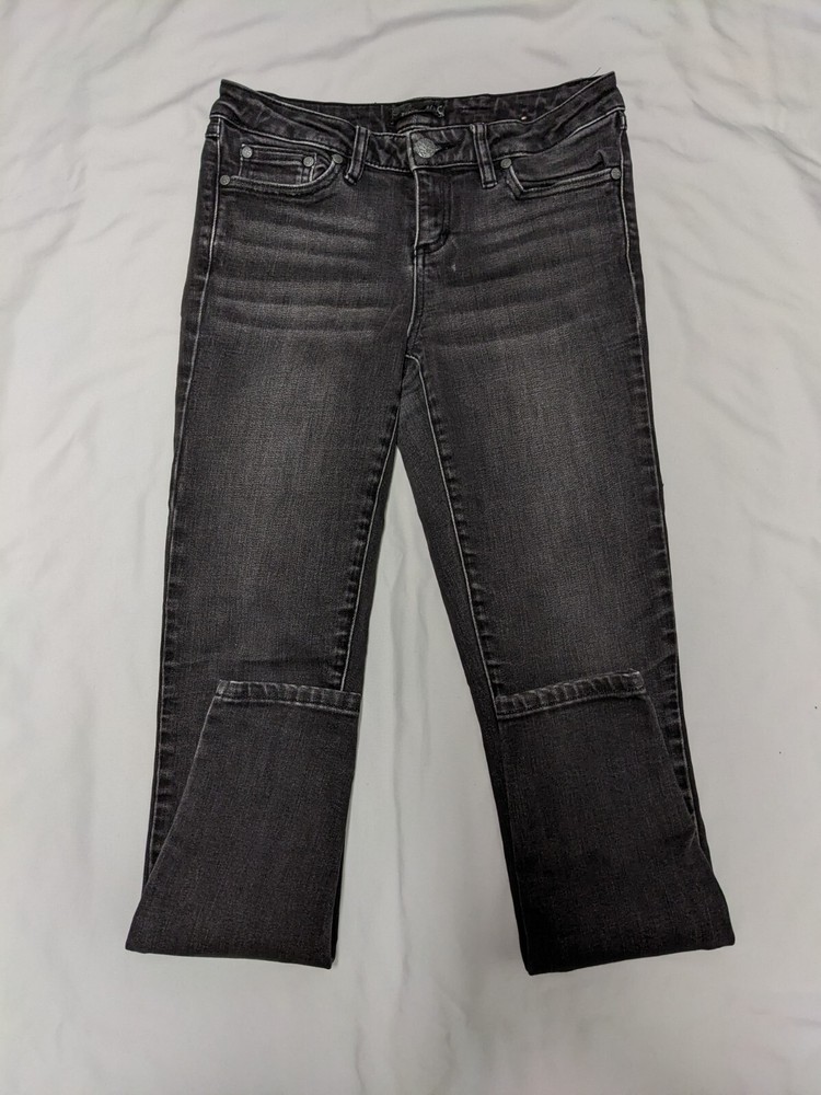 Women's PrAna Black Skinny Leg Stretch Jeans Tag Size 2/26 Measures 28.5x28.5