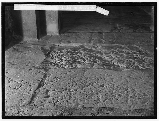 Jerusalem Palestine Via Dolorosa St Stephens Gate Roman Pavement 1900s