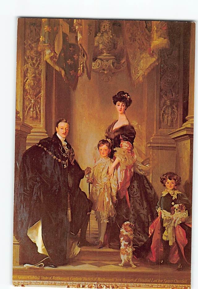Postcard The Marlborough Family Painting by John Singer Sargent