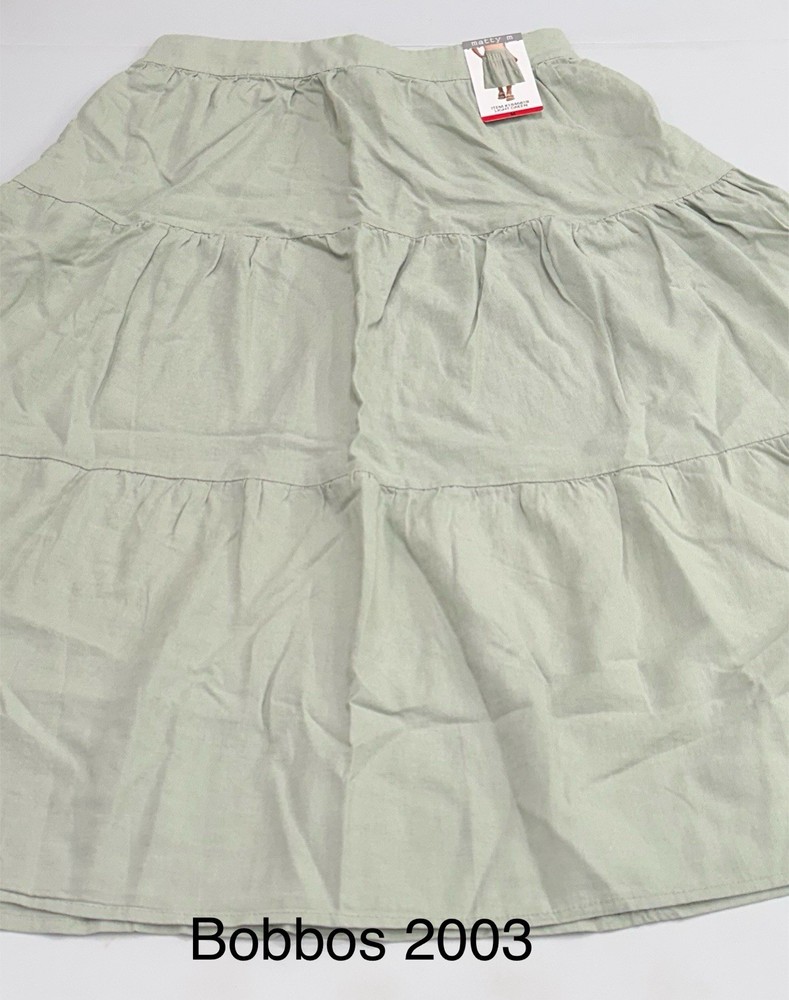 Matty M Women's Pocket Elastic Waist Skort, Light Green, Size M
