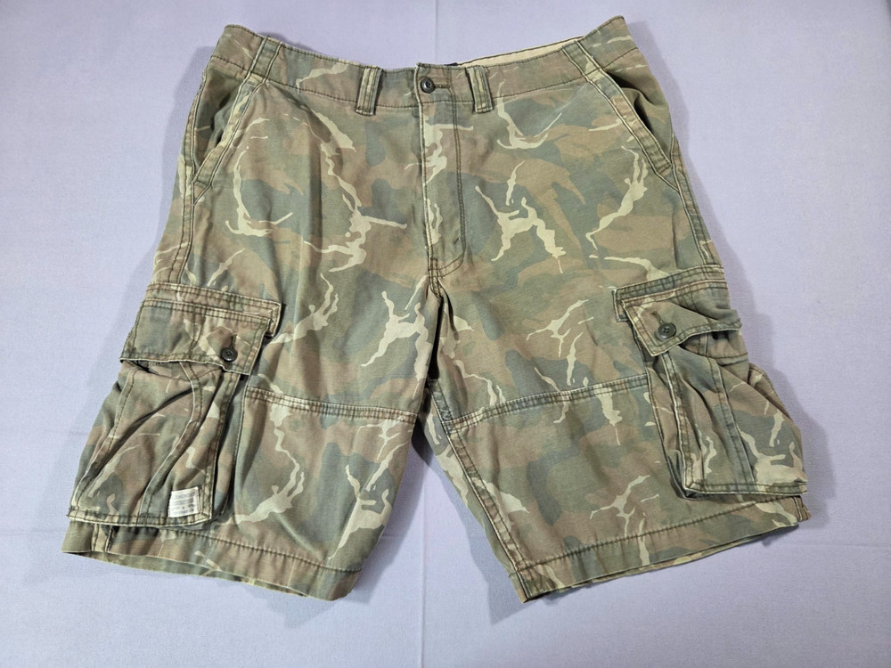 Levi’s Authentics Cargo Shorts Camo W40 Mens Military Style