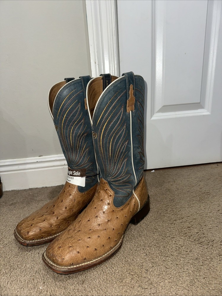 Ariat Brandin Ultra Men’s Full Quill Ostrich Boots