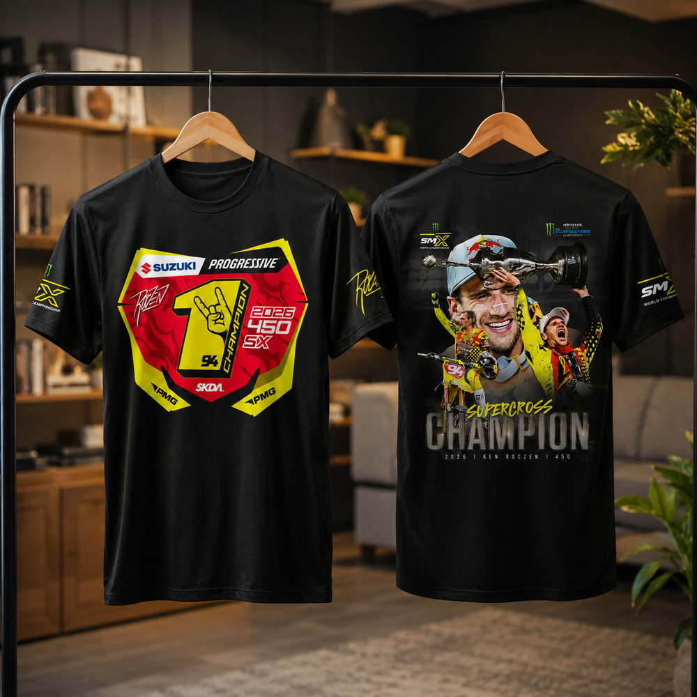 Ken Roczen #94 Champion Shirt 2026 450SX Supercross Suzuki Racing Fan Apparel