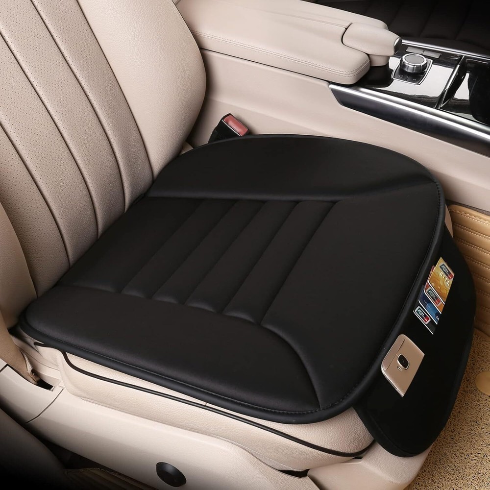 Premium Car Seat Cushion Driver Seat Cushion with Comfort Memory Foam Black
