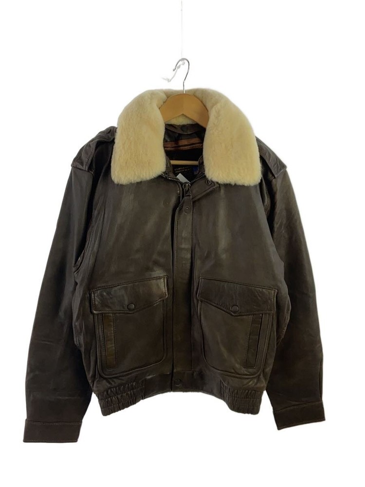 Flight Jacket/40/Leather/Brw 10101