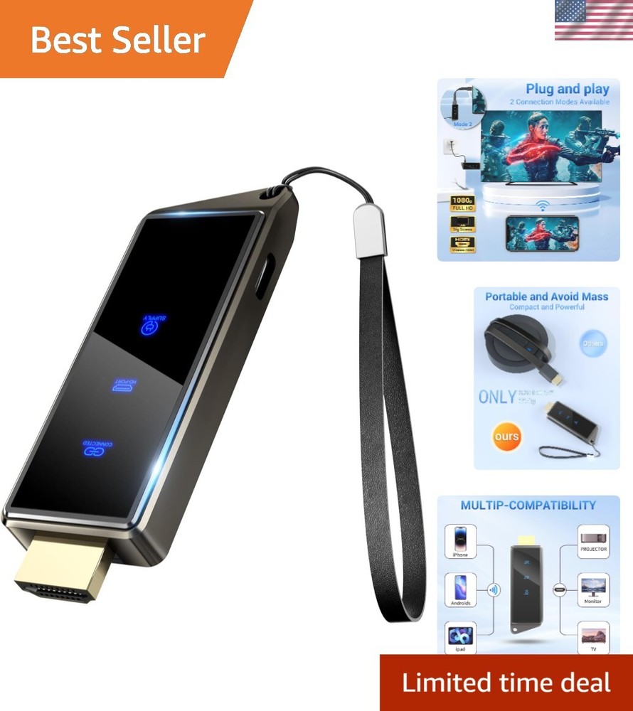 4K Wireless HDMI Adapter for Smooth Streaming and Screen Mirroring  