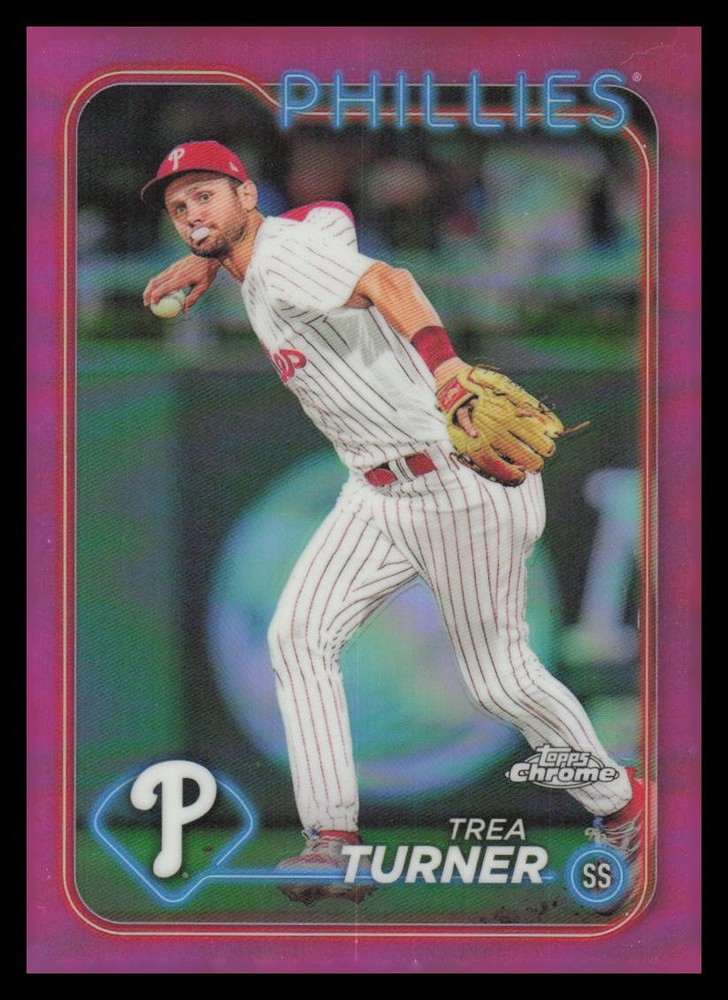 2024 Topps Chrome Pink Refractors #169 Trea Turner