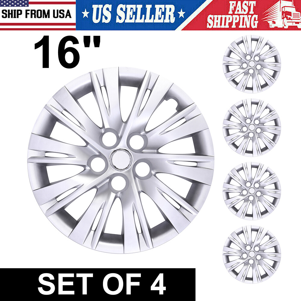 4 Silver 16-Inch Hubcaps for 2012-2014 Toyota Camry Wheels