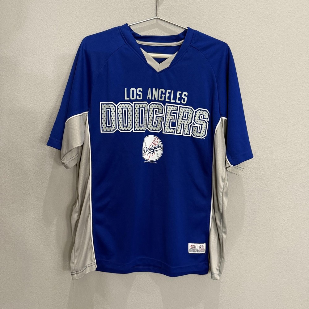 Los Angeles Dodgers Blue and Gray Baseball Jersey Sz. Large