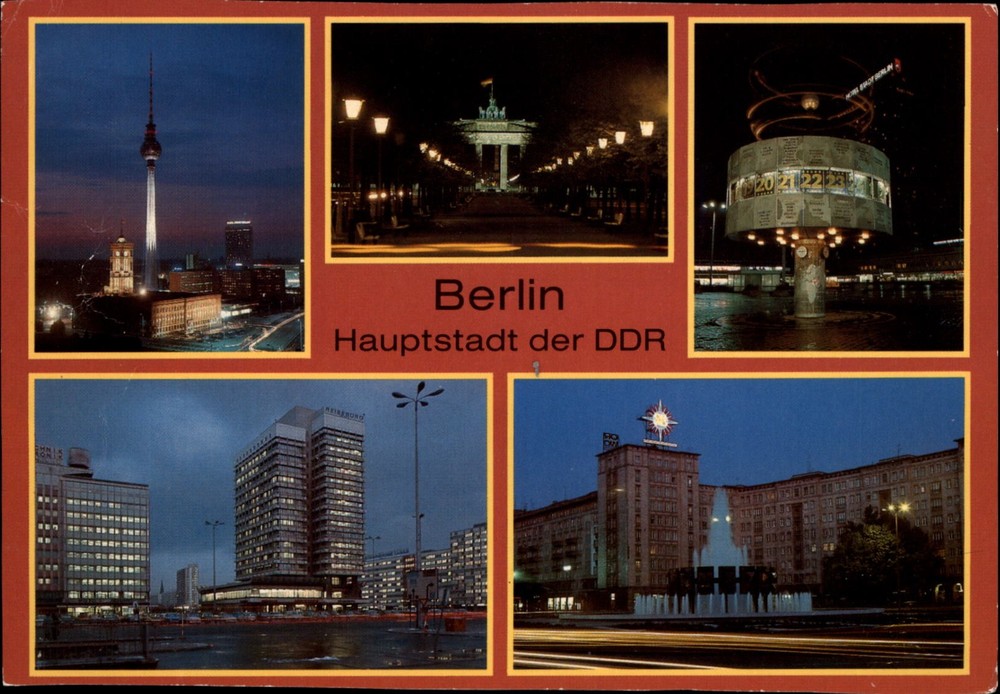 Berlin East Germany vintage postcard x926