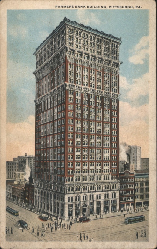 Pittsburgh, Pennsylvania PA Farmers Bank Building Original Vintage Postcard