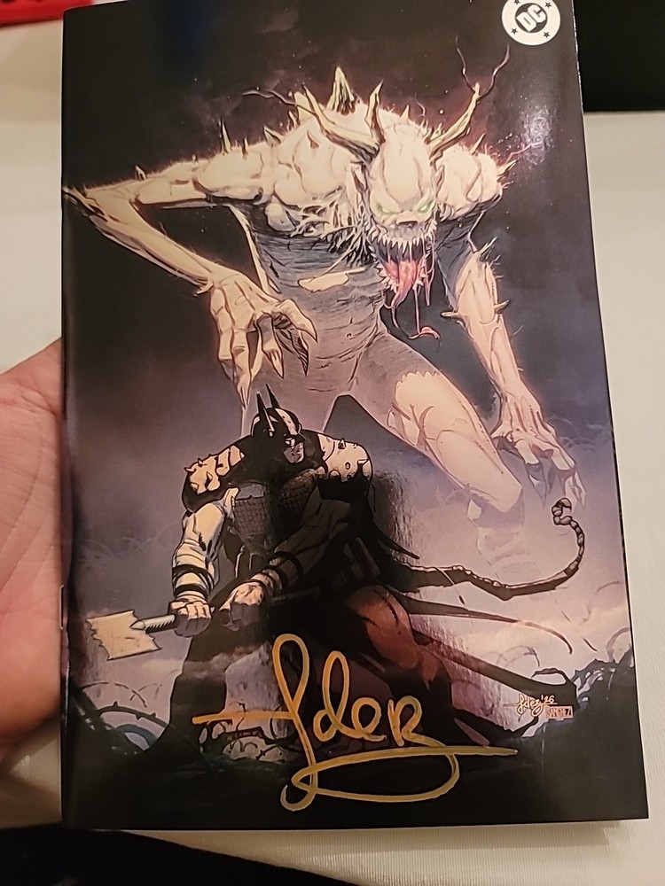 Gold Signed Javi Fernandez Absolute Batman #18 Megacon Virgin Foil  Nm W Coa