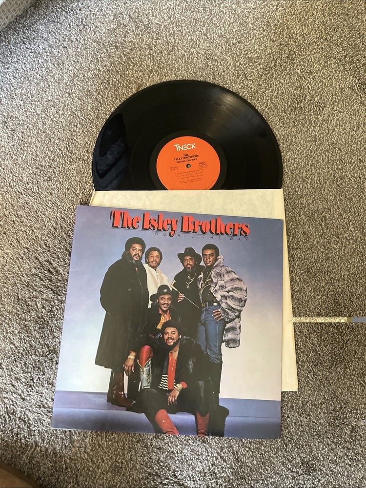 THE ISLEY BROTHERS, GO ALL THE WAY 1980 Original LP T-Neck SM Press VG+ Gatefold