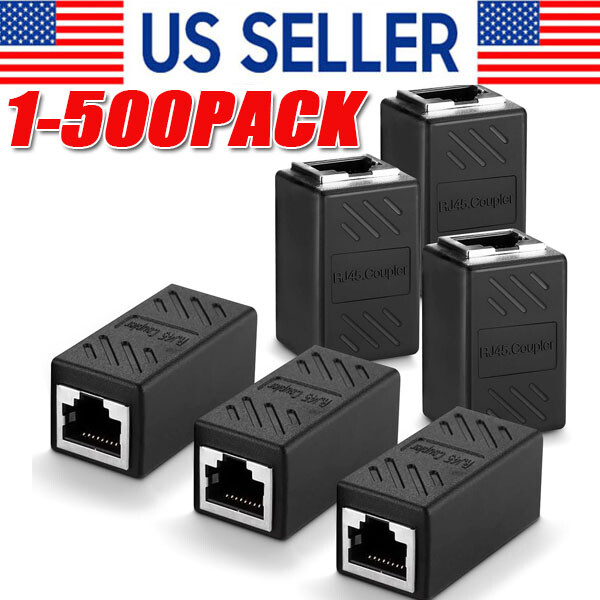RJ45 Ethernet Coupler for Cat5 Cat5e Cat6 Cat7 LAN Cables