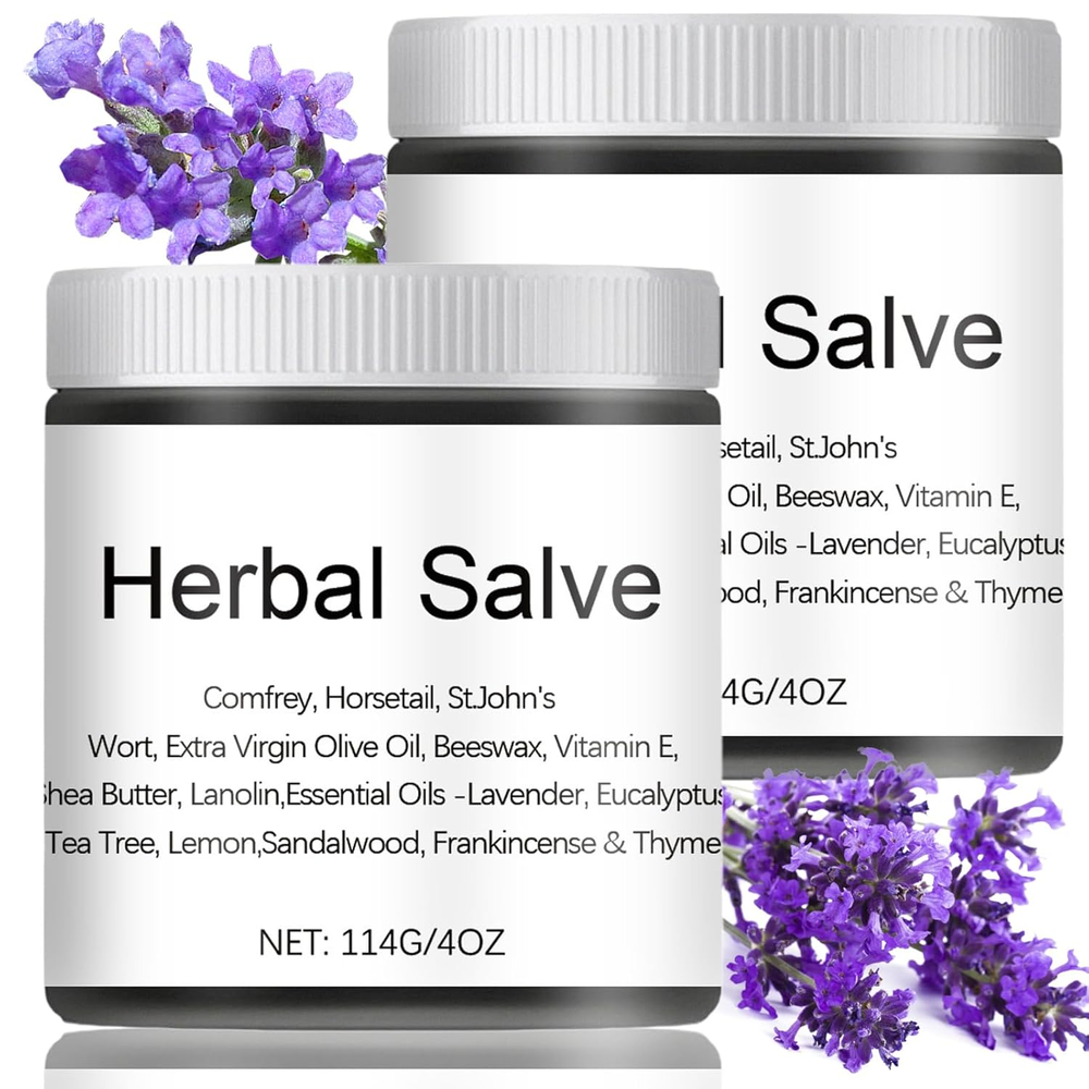 Organic Herbal Salve 4Oz Comfrey Organic Herbal Salve 2 Bottles