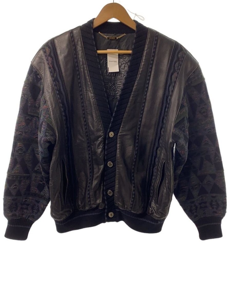 Torras Leather Jacket Blouson/48/Leather/Blk/Plain 3499