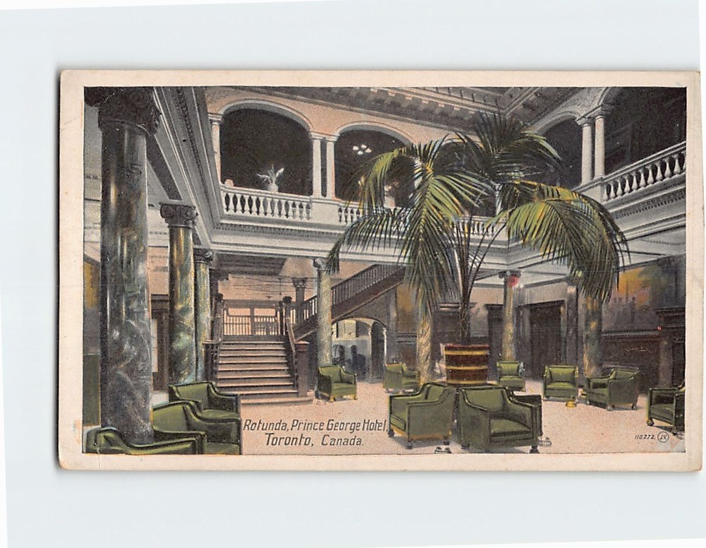 Postcard Rotunda Prince George Hotel Toronto Canada