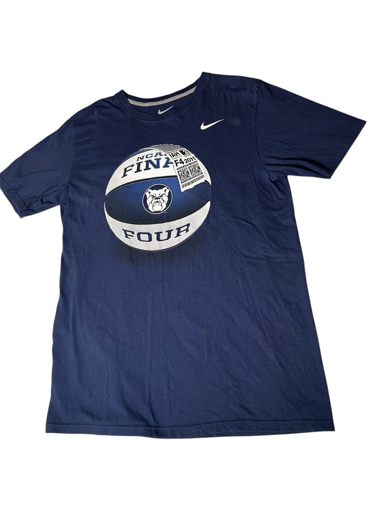 Nike BUTLER BULLDOGS 2011 NCAA Final Four Basketball Navy Blue T-shirt Sz Large