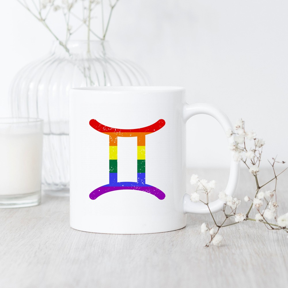 Gemini LGBT Pride Zodiac Mug - Perfect Gift for Zodiac Lovers