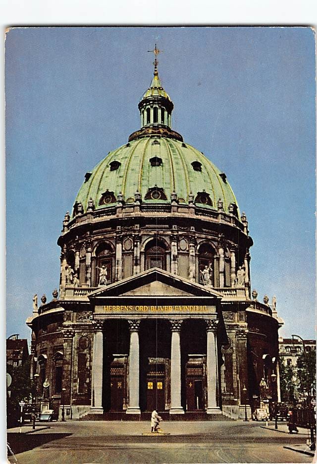 Postcard The Marble Church Copenhagen Denmark