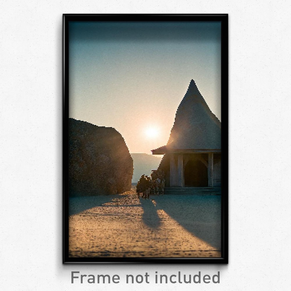Pixel Art Poster - Grandiose Bivouac (8 Bit Psychedelic Trippy Video Game Print)