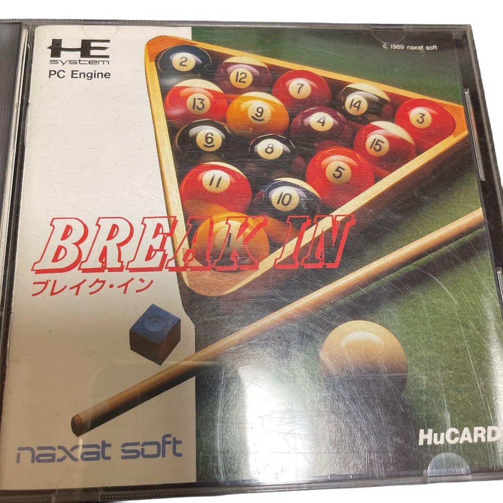 PC Engine NEC Billiards Pool HuCard Game Tested Working