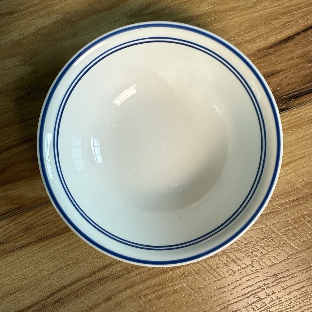 Corelle Country Violets 6.25 Inch Cereal Bowl Replacement Beige Blue Band