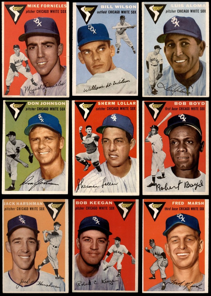 1954 Topps Chicago White Sox Near Team Set 5 - EX 6619115