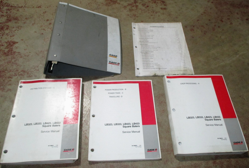 Case IH LB323 LB333 LB423 LB433 Square Baler Service Shop Repair Manual ORIGINAL
