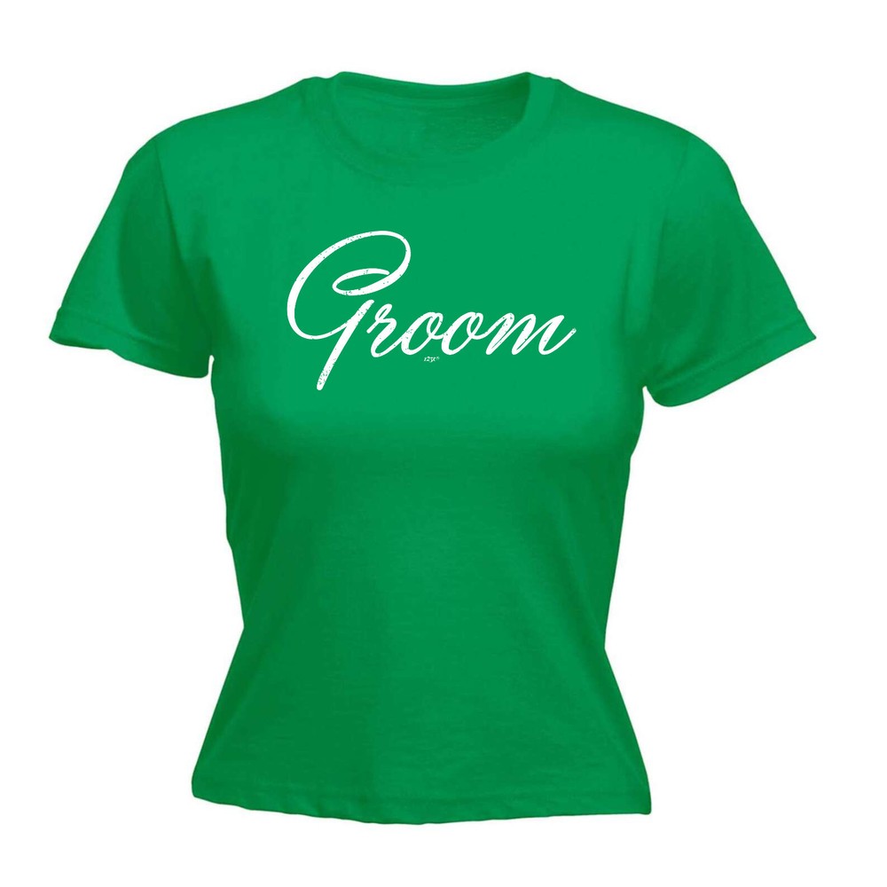 Funny Groom Text Married Womens Novelty T-Shirt Gift