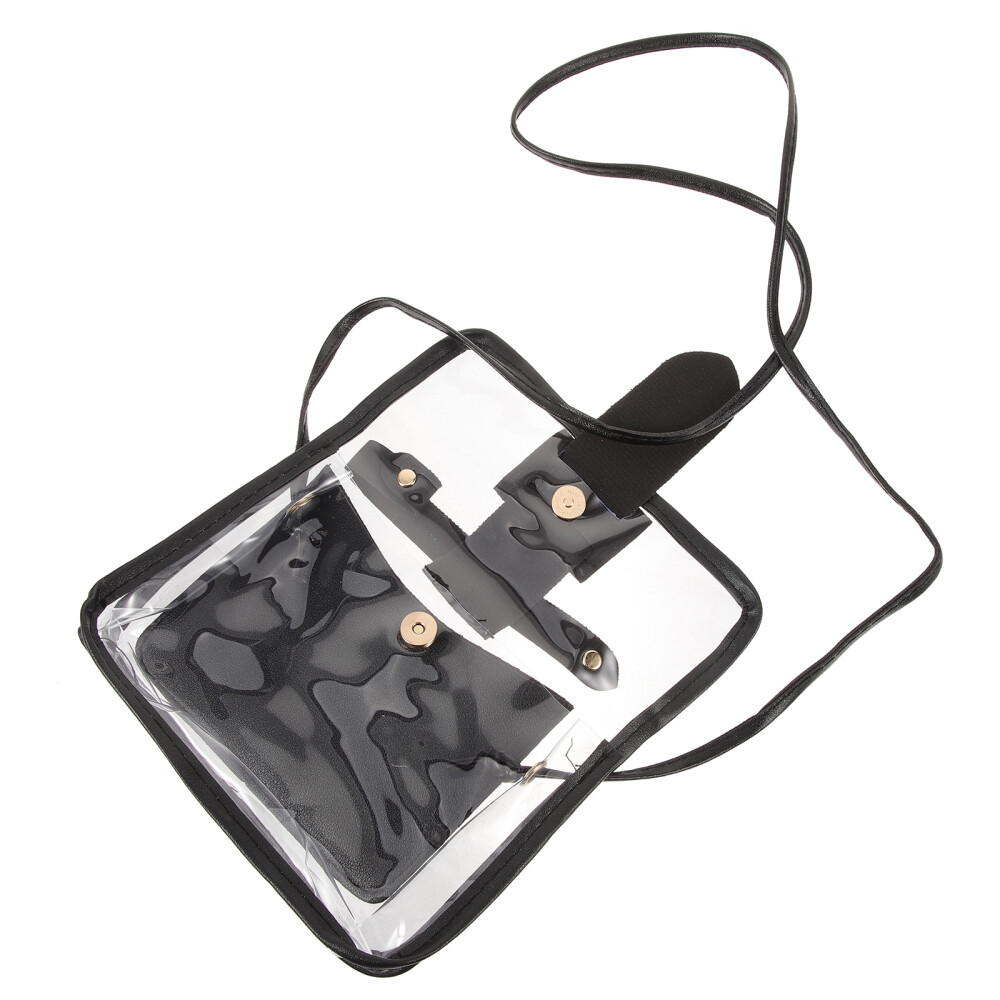 Transparent Wallet Bag Makeup Clear Handbags Cross Body for Woman