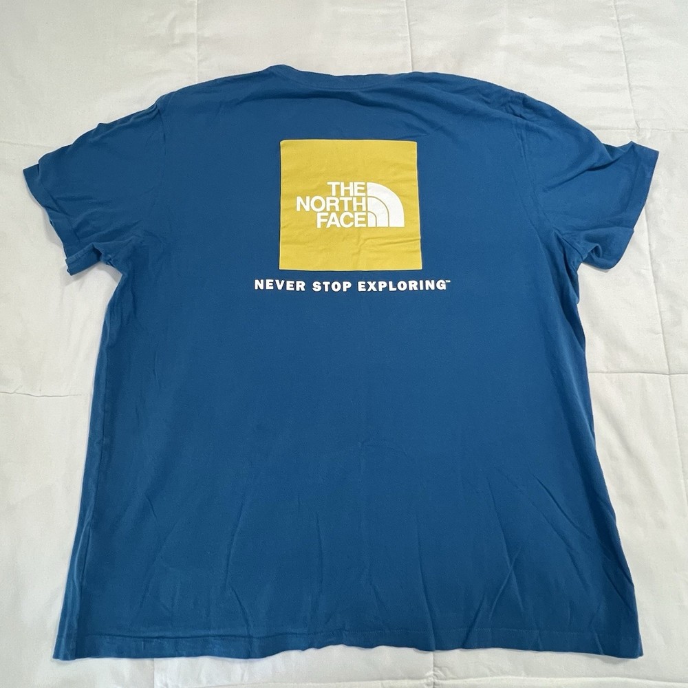 The North Face Shirt Mens 2XL Blue Never Stop Exploring Graphic Tee XXL