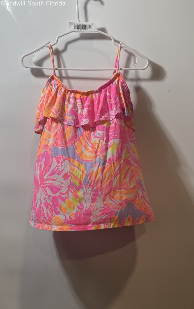 Lilly Pulitzer Womens Tamiami Multicolor Floral Off The Shoulder Blouse Top Sz S