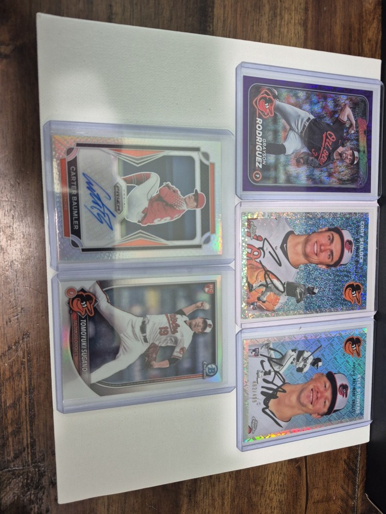 37 Card Baltimore Orioles Lot No Base Parallels, Numbered, Auto, SP