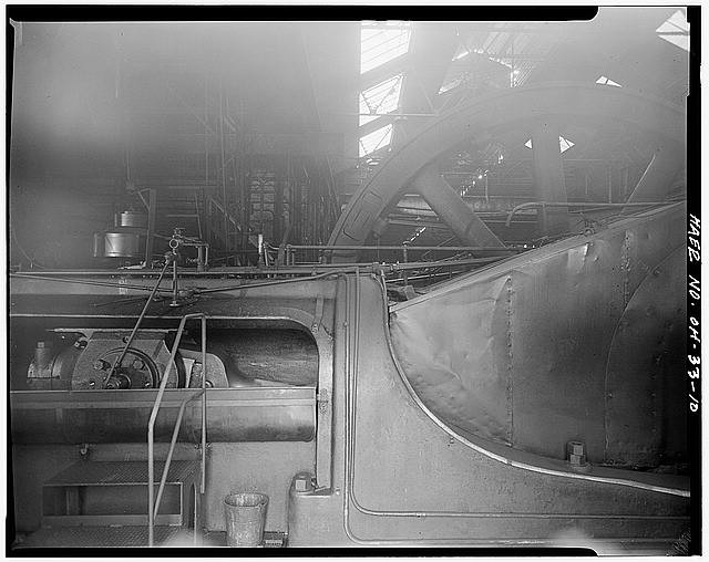 Carnegie Steel Works 1900s Crosshead Guide Flywheel Industrial Machinery