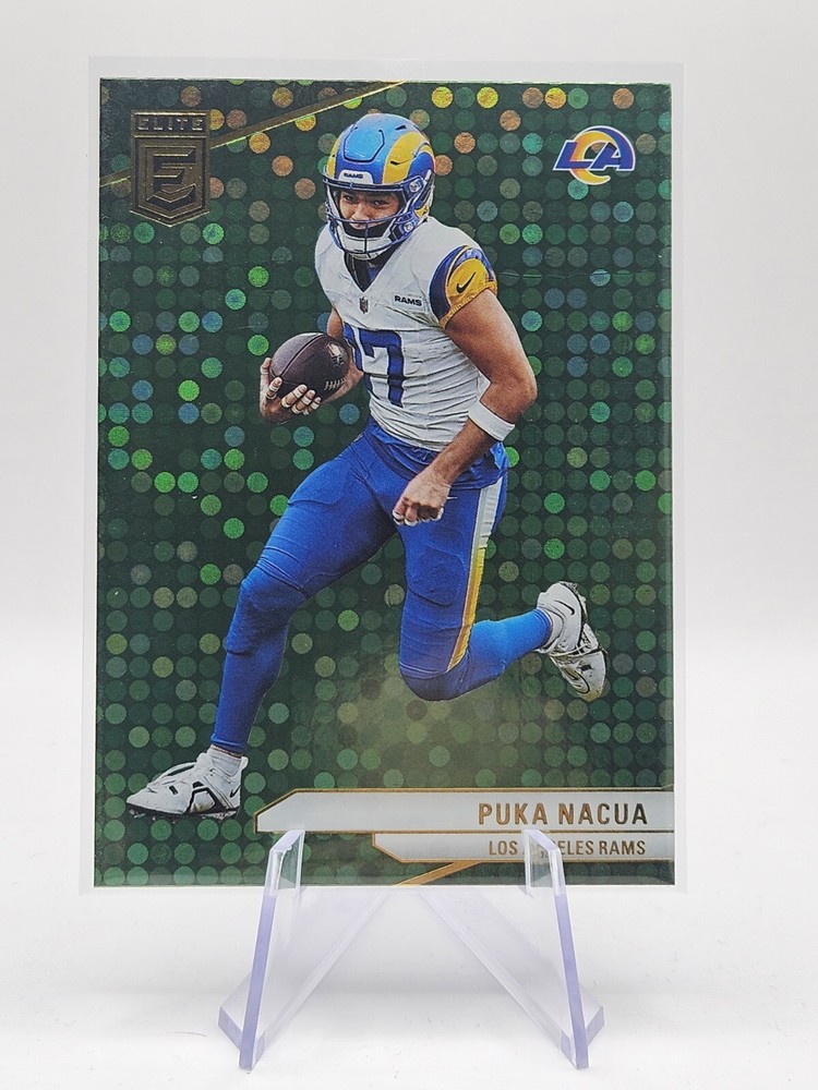 2024  Elite Puka Nacua Green Disco Los Angelos Rams