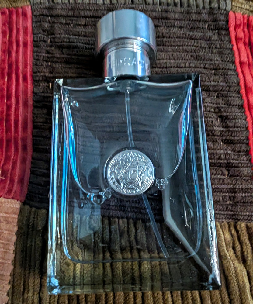 Versace Pour Homme Eau de Toilette EDT Spray, Regular Size 3.4 fl oz