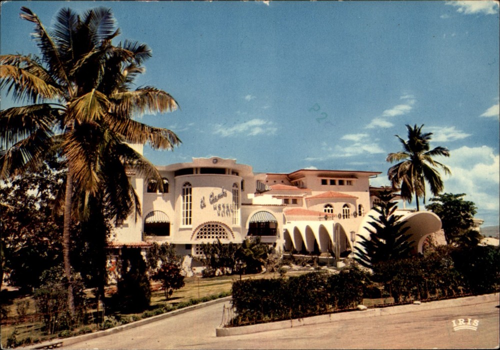 Hotel El Rancho Port-au-Prince Haiti vintage postcard c886
