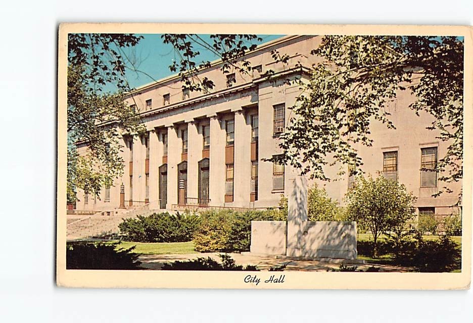 Postcard City Hall Hammond Indiana USA North America