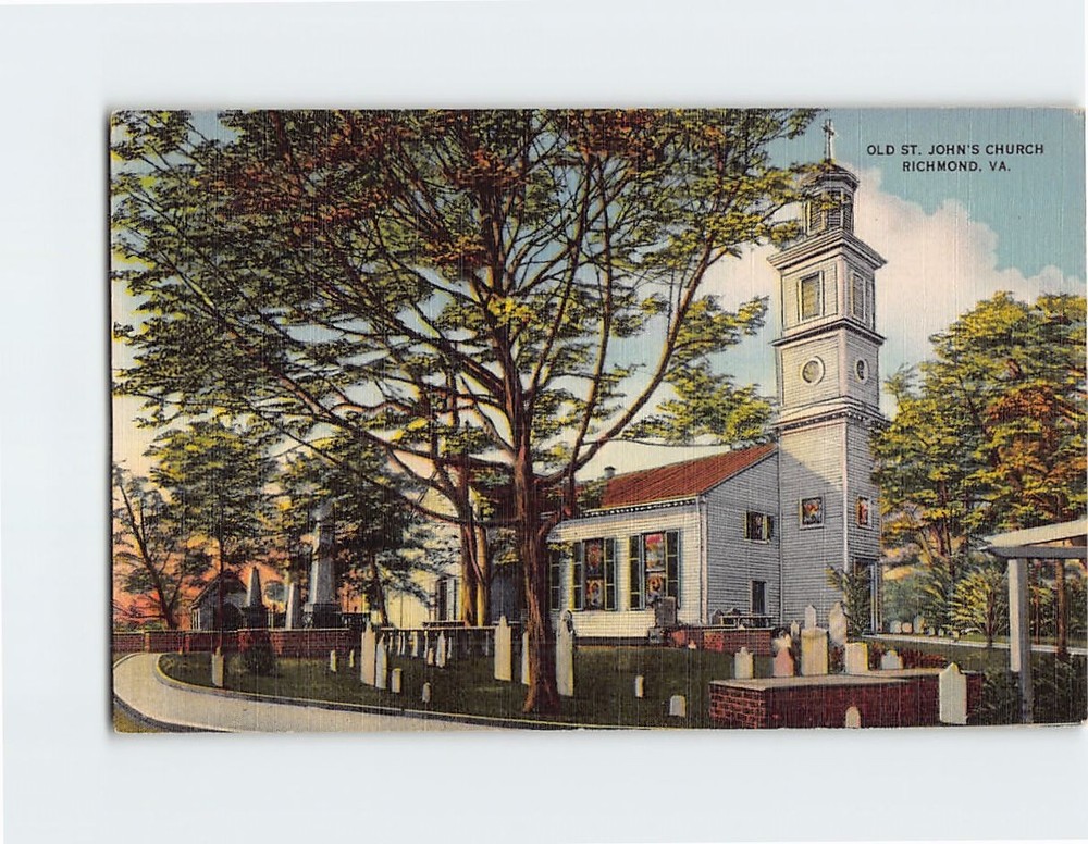 Postcard Old St. John's Church Richmond Virginia USA