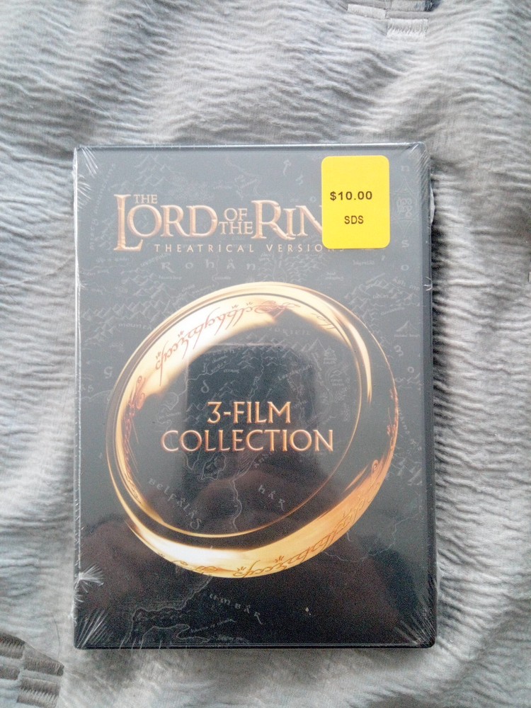 THE LORD OF THE RINGS DVD 3 FILM COLLECTION THEATRICAL VERSIONS NEW