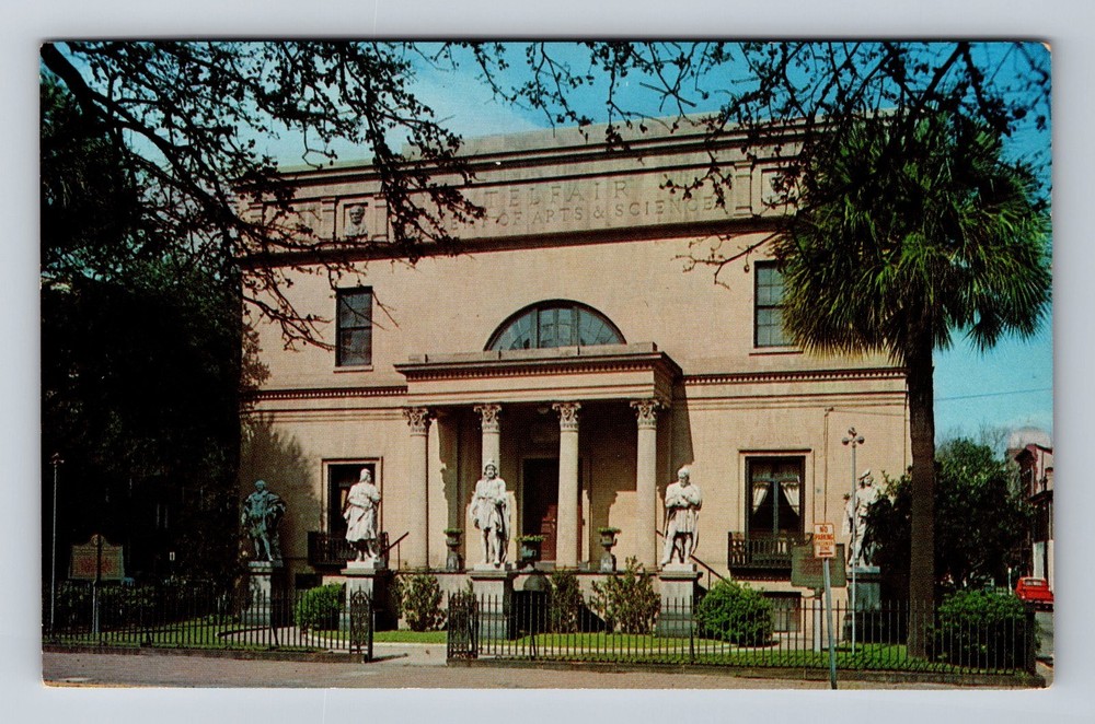 Savannah GA-Georgia Telfair Academy Of Arts And Sciences Vintage Postcard Postal-image