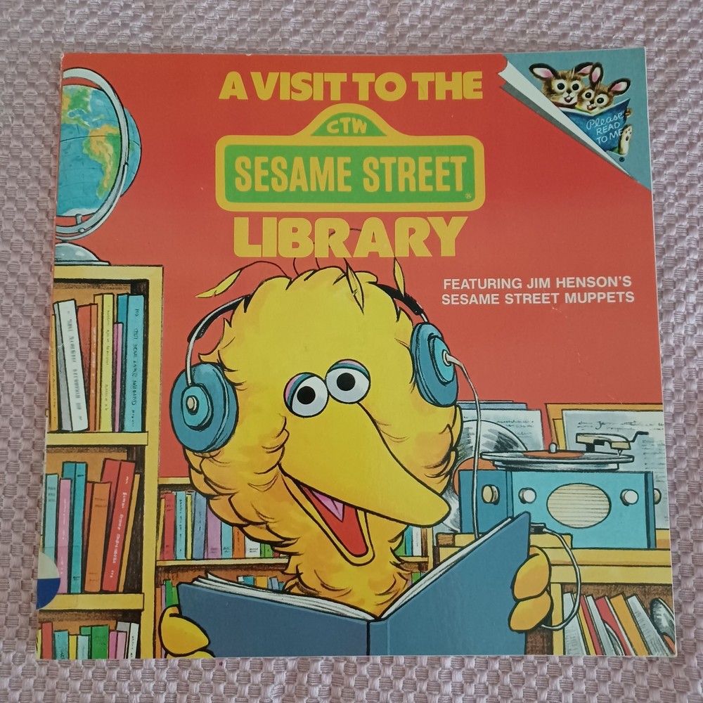 A Visit to the Sesame Street Library Paperback Book by Jim Henson Vintage