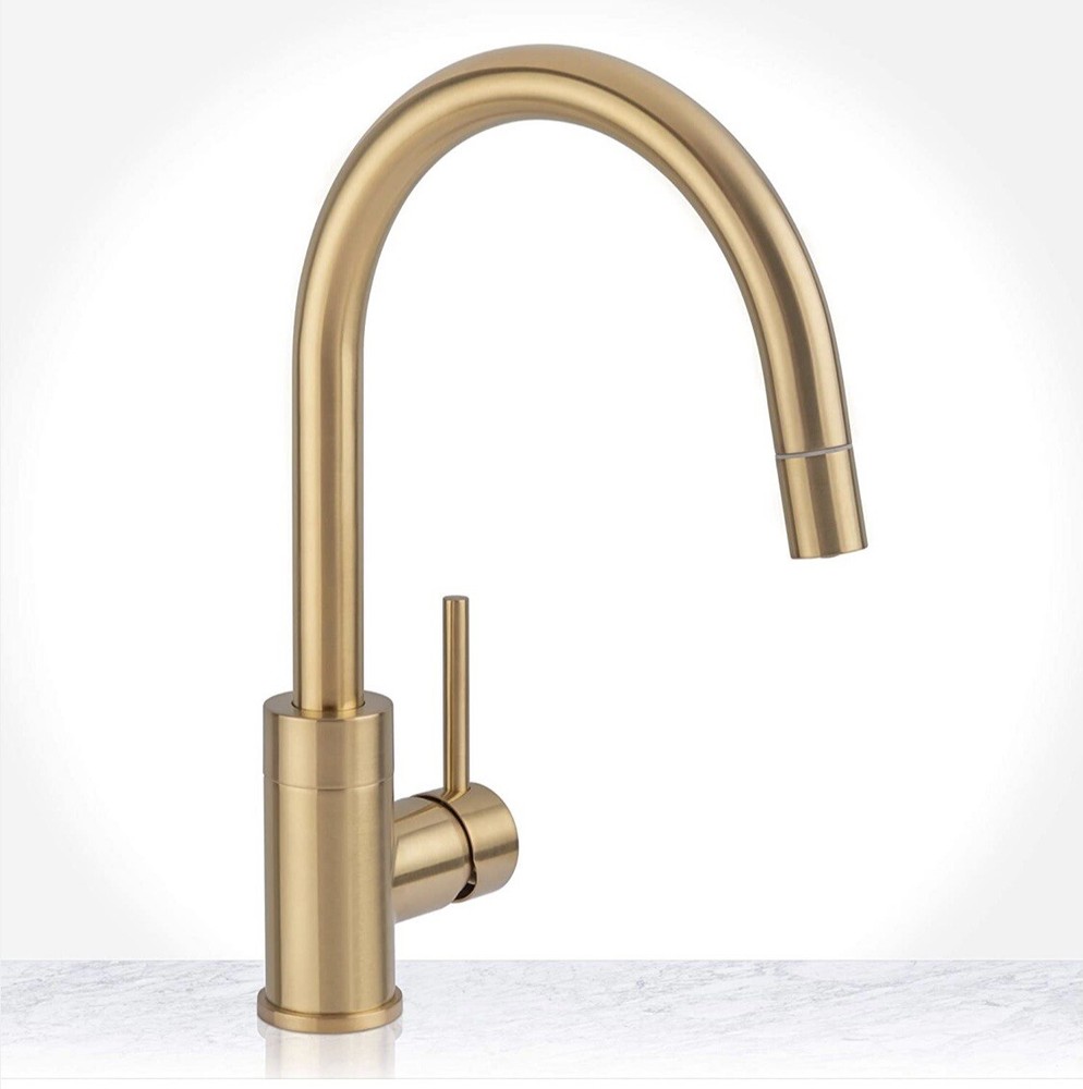 Miseno MNO003DBG Gold Bar Faucet Single Handle Kitchen Sink Open Box
