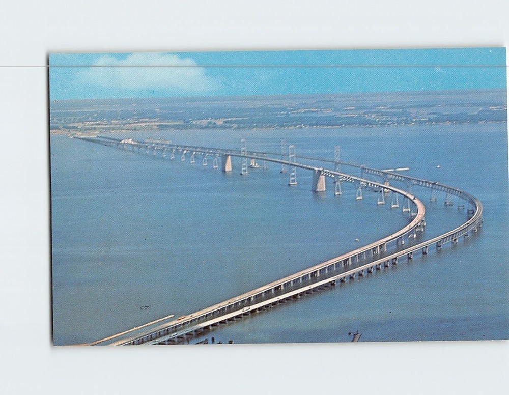Postcard Chesapeake Bay Bridge Maryland USA