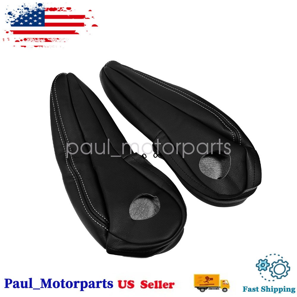 Fits 2011-2016 CHRYSLER TOWN & COUNTRY Seat Armrest Leather Cover Black New