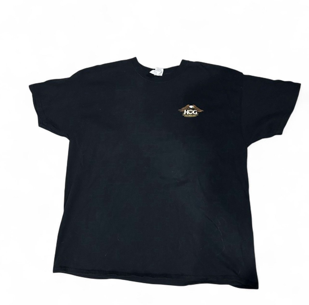 Vintage Harley Davidson HOG T-Shirt Mens Large Black Harley Owners Group