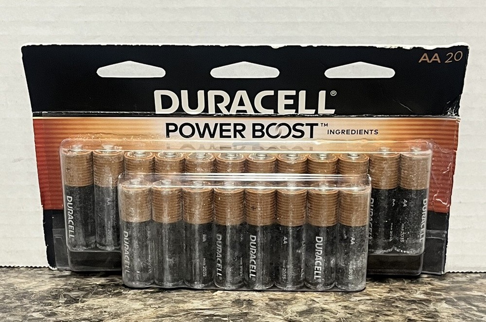 Duracell Coppertop AA Battery, Long Lasting Power Boost Batteries, 20pk