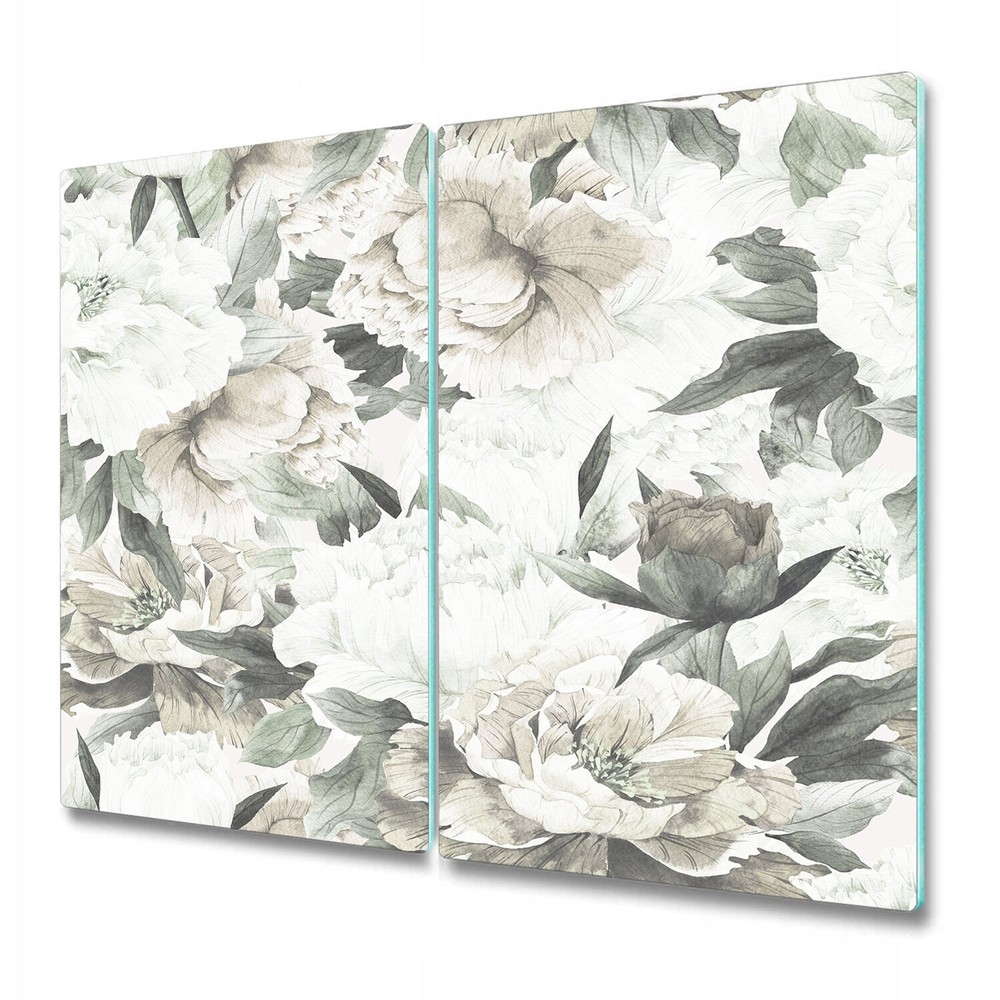 Glass Chopping Cutting Board Vintage Bouquet Of Roses Vintage Floral Art 2x30x52