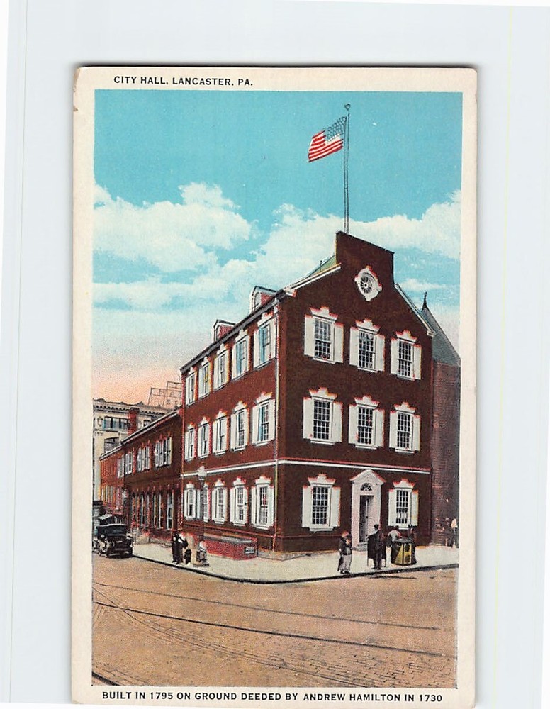 Postcard City Hall Lancaster Pennsylvania USA